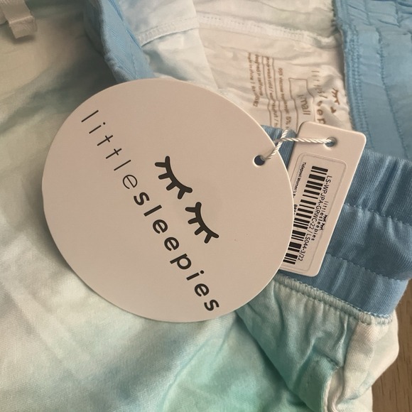 Little Sleepies Watercolor Tidepool Womens Bamboo PJ Set Size XS pants Shirt NEW - Picture 10 of 10
